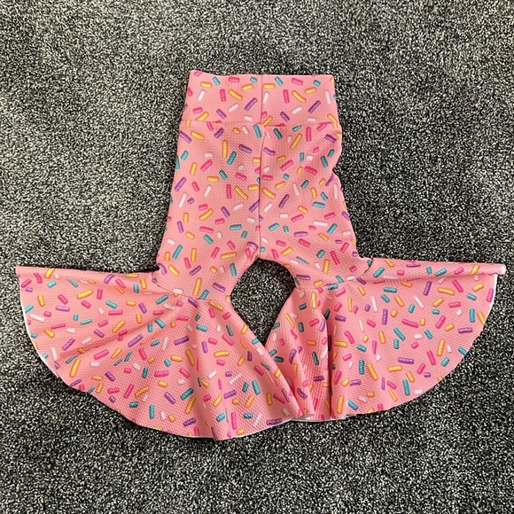 Donut Birthday Bell Bottom Pants - Picture 2 of 3